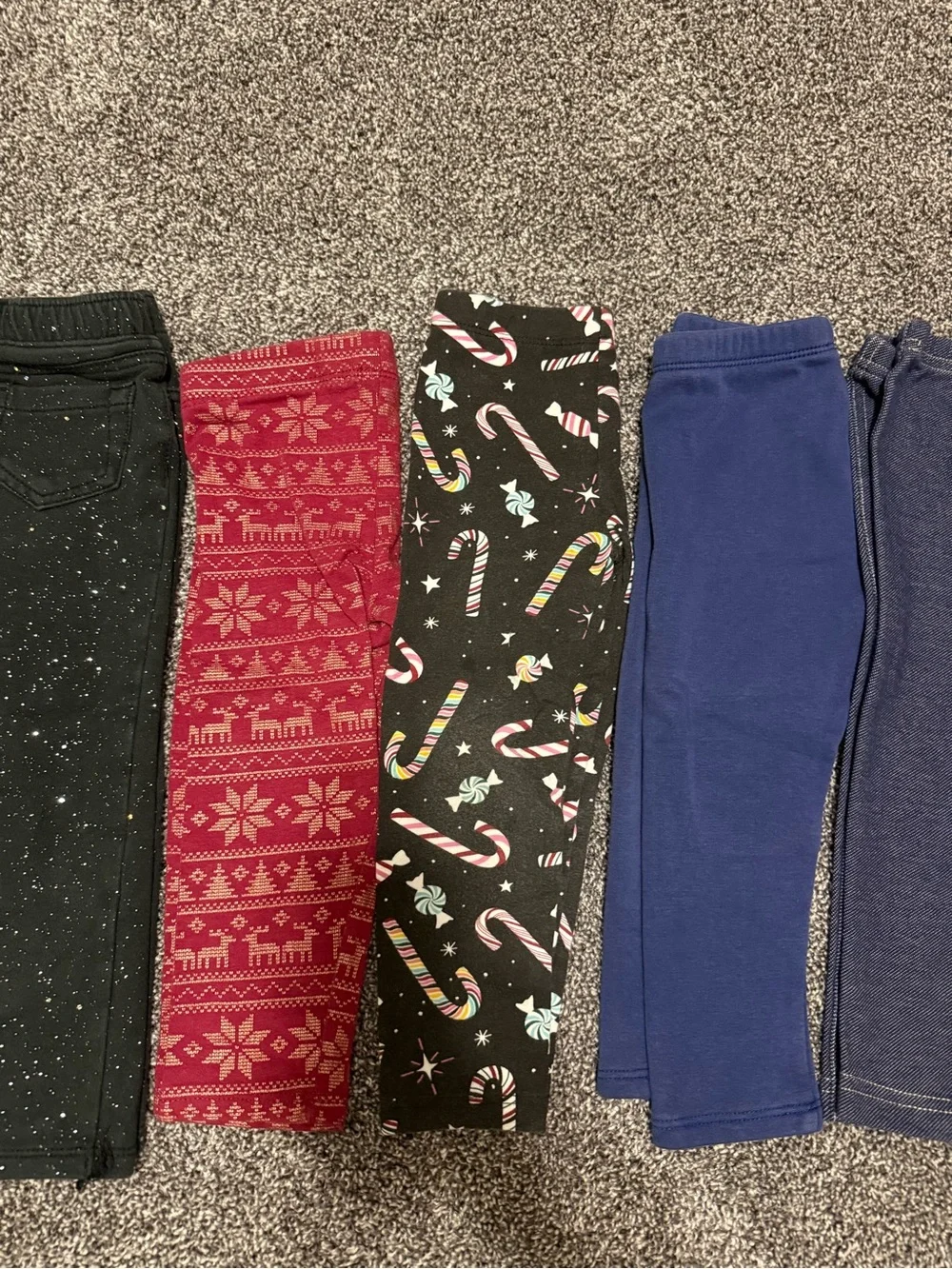 24 month 2T girls pants jeans denim Nike holiday tie dye